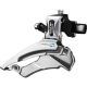 Shimano: FD-M313 Altus hybrid front derailleur, conventional swing, dual-pull, multi fit