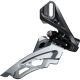 Shimano: Deore M6000-D triple front derailleur, direct mount, side swing, front pull